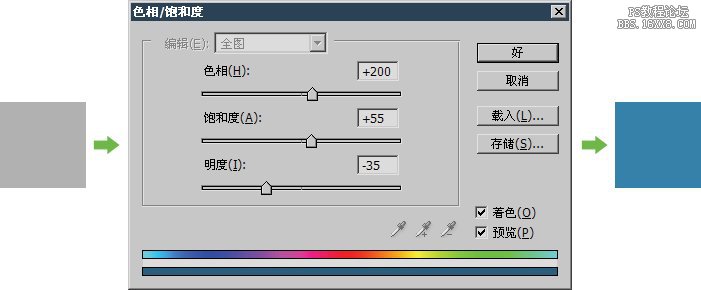 7-9 will be gray  Convert grayscale to color